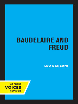 cover image of Baudelaire and Freud